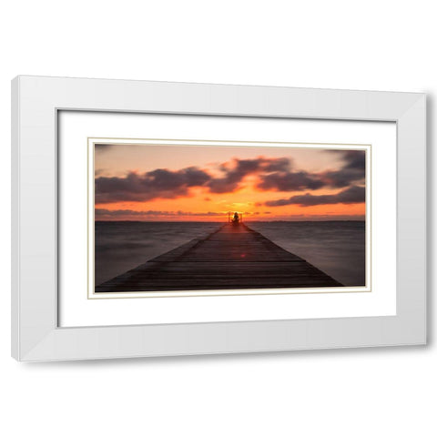 Keep Your Body In Balance. White Modern Wood Framed Art Print with Double Matting by Londal, Leif