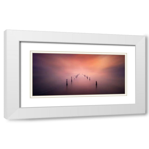The Light White Modern Wood Framed Art Print with Double Matting by Guerola, Joaquin