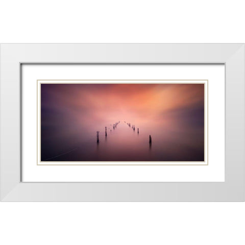 The Light White Modern Wood Framed Art Print with Double Matting by Guerola, Joaquin