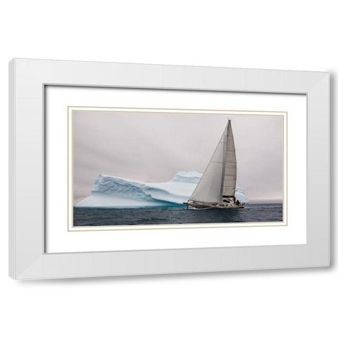 Iced White Modern Wood Framed Art Print with Double Matting by Delvoye, Simon