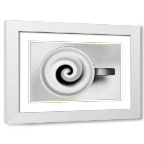 Jing And Jang, Remember The Gray Shades White Modern Wood Framed Art Print with Double Matting by Londal, Leif