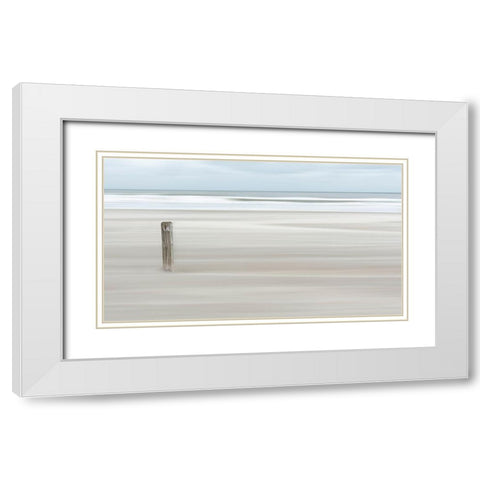 Steadvast White Modern Wood Framed Art Print with Double Matting by Van Son, Greetje