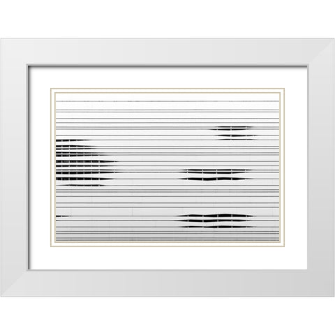 Hidden Galleries White Modern Wood Framed Art Print with Double Matting by Van Son, Greetje