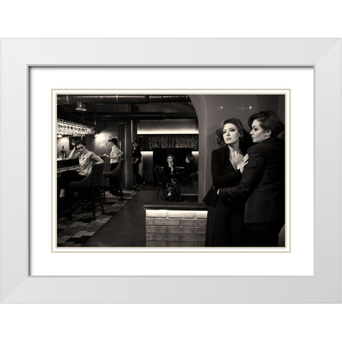 Dissociative Identity Disorder White Modern Wood Framed Art Print with Double Matting by Smirnov, Sergei