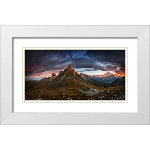 Passo.... White Modern Wood Framed Art Print with Double Matting by Browko, Krzysztof