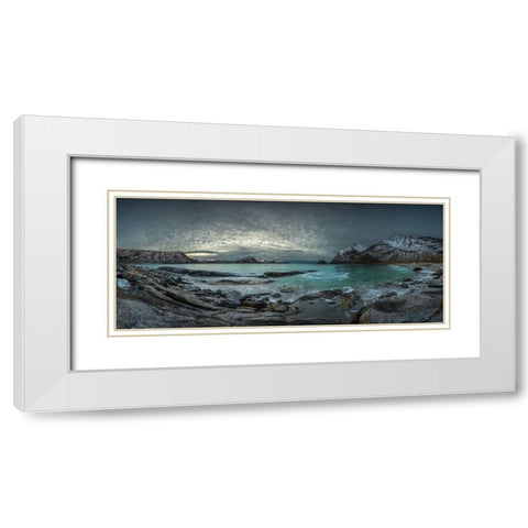 Vikings Homeland White Modern Wood Framed Art Print with Double Matting by Rosenfeld, Haim