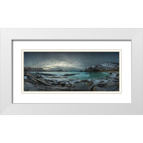 Vikings Homeland White Modern Wood Framed Art Print with Double Matting by Rosenfeld, Haim