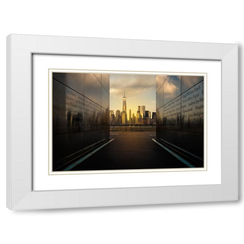 Old White Modern Wood Framed Art Print with Double Matting by Martin Castan, David