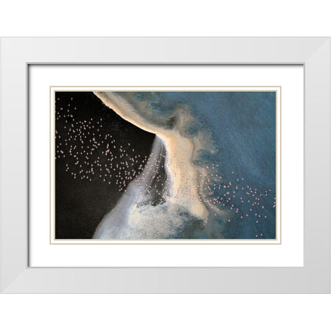Wave Runner Iv White Modern Wood Framed Art Print with Double Matting by Fan, John
