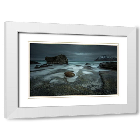 Stormbringer Coming... White Modern Wood Framed Art Print with Double Matting by Rosenfeld, Haim