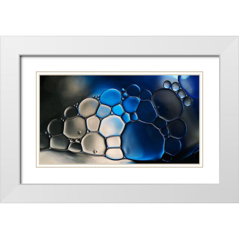 In The Blue Darkness White Modern Wood Framed Art Print with Double Matting by Westum, Heidi