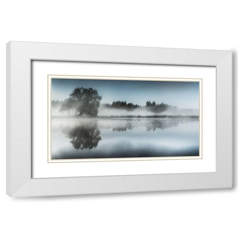 Foggy Day White Modern Wood Framed Art Print with Double Matting by Eisenmann, Ulrike