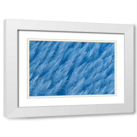 WinterS Color White Modern Wood Framed Art Print with Double Matting by Zhu, Jingshu