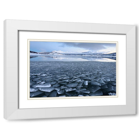 Untitled White Modern Wood Framed Art Print with Double Matting by Lucidi, Riccardo