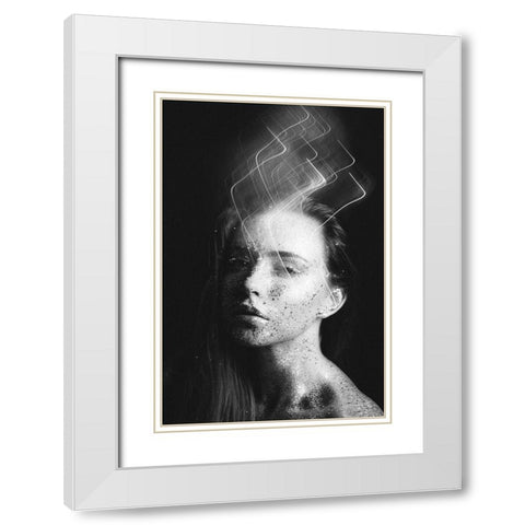 Untitled White Modern Wood Framed Art Print with Double Matting by Vasilenko, Artem