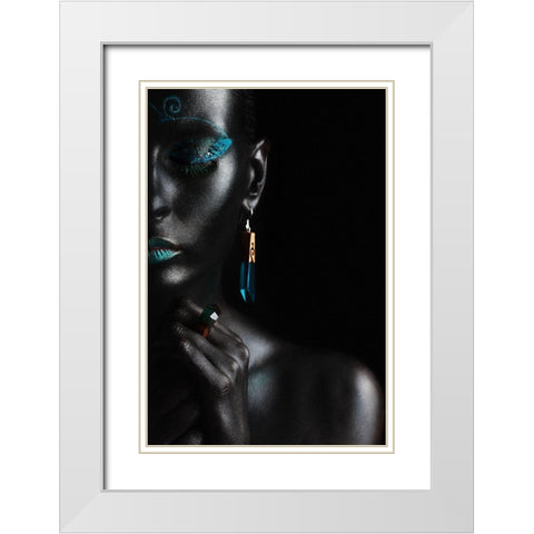 Guide White Modern Wood Framed Art Print with Double Matting by Kovalev, Ivan