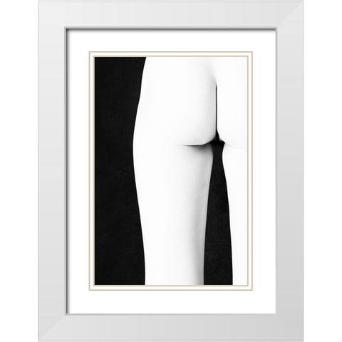 The Shape Of Reality White Modern Wood Framed Art Print with Double Matting by McCracken, David