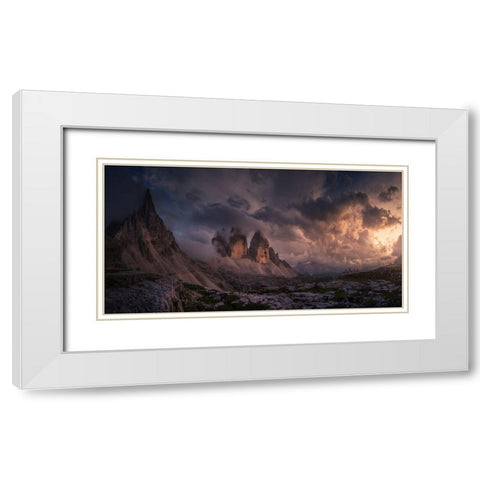 Crazy Sky White Modern Wood Framed Art Print with Double Matting by F. Turienzo, Carlos