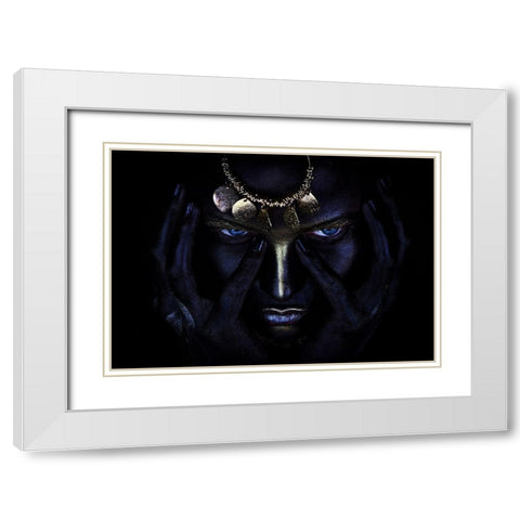 Naguals Wind. White Modern Wood Framed Art Print with Double Matting by Kovalev, Ivan