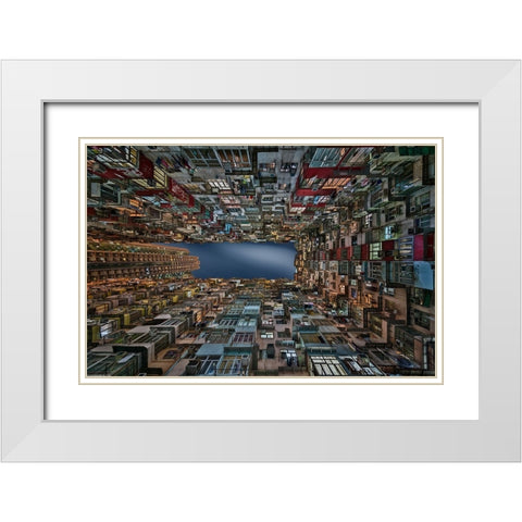 Infinite Windows White Modern Wood Framed Art Print with Double Matting by Figueras, Antoni