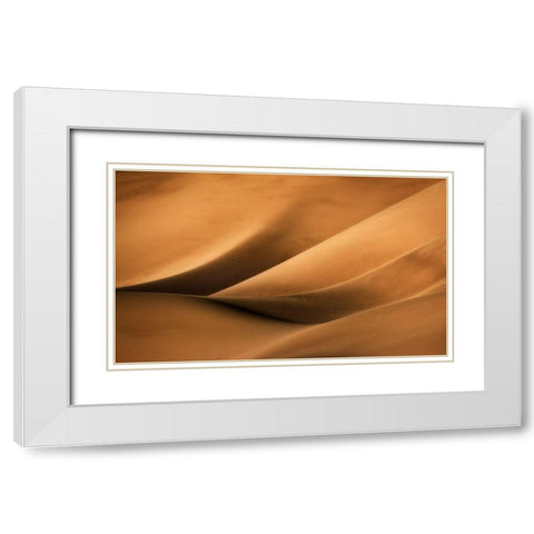 Untitled White Modern Wood Framed Art Print with Double Matting by Mehrafshar Efiap, Babak
