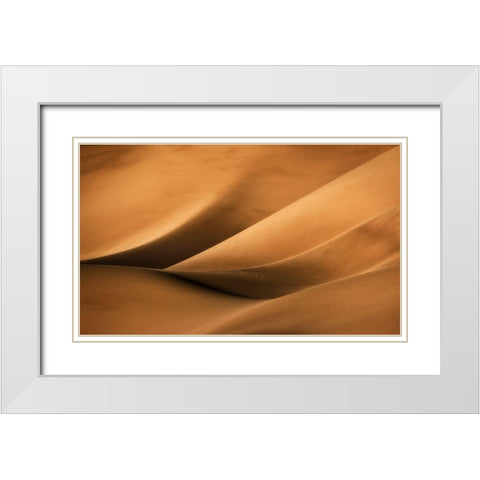 Untitled White Modern Wood Framed Art Print with Double Matting by Mehrafshar Efiap, Babak