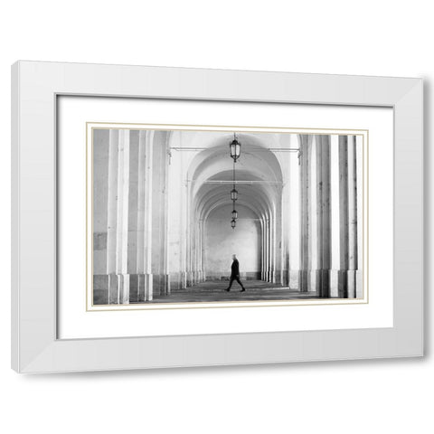 Nancy White Modern Wood Framed Art Print with Double Matting by Muroiwa, Go