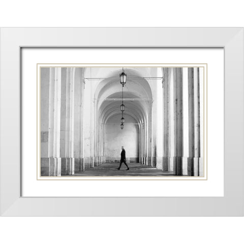 Nancy White Modern Wood Framed Art Print with Double Matting by Muroiwa, Go