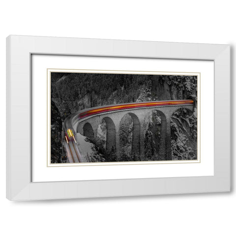 Ghost Rider White Modern Wood Framed Art Print with Double Matting by Agazzi, Andreas
