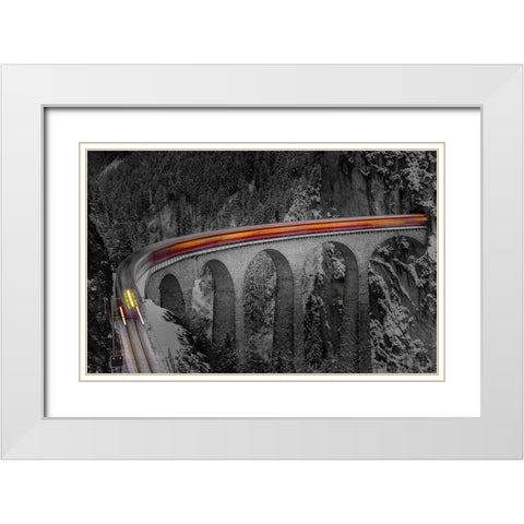 Ghost Rider White Modern Wood Framed Art Print with Double Matting by Agazzi, Andreas