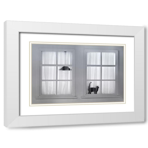 This Is Also Holland. White Modern Wood Framed Art Print with Double Matting by Wijers Smeets, Wilma