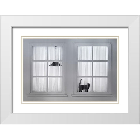 This Is Also Holland. White Modern Wood Framed Art Print with Double Matting by Wijers Smeets, Wilma