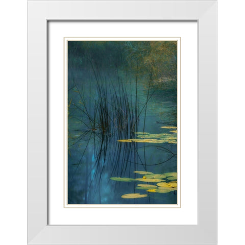 Aqua White Modern Wood Framed Art Print with Double Matting by Agazzi, Andreas