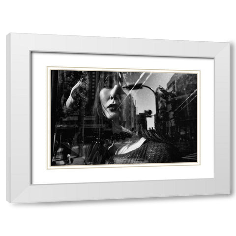 Portrait White Modern Wood Framed Art Print with Double Matting by Suzuki, Tatsuo