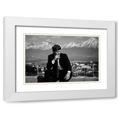 Jozef II White Modern Wood Framed Art Print with Double Matting by Krystynek MQEP, Martin