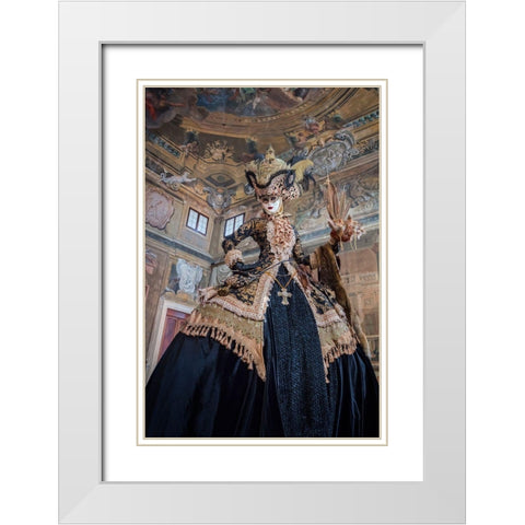 Regal White Modern Wood Framed Art Print with Double Matting by Doyle, Renee