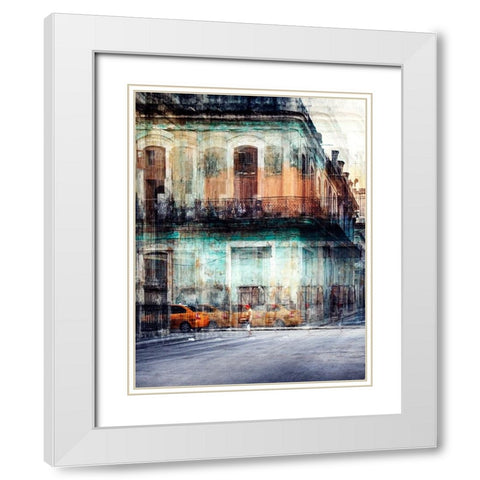 Old Havana White Modern Wood Framed Art Print with Double Matting by Labagnara, Roxana