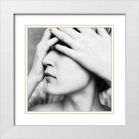 Blind White Modern Wood Framed Art Print with Double Matting by Kornienko, Borislav