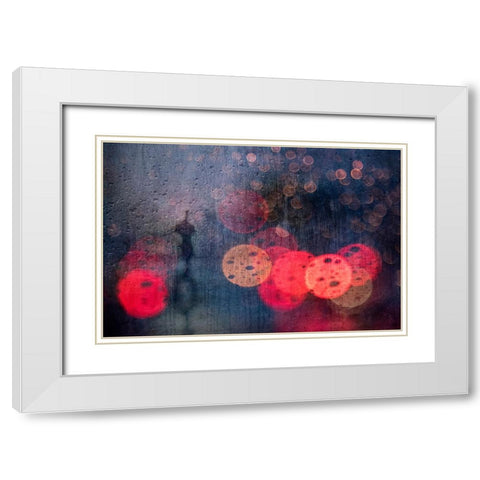 Somewhere Down The Road White Modern Wood Framed Art Print with Double Matting by Khemkum, Ekkachai
