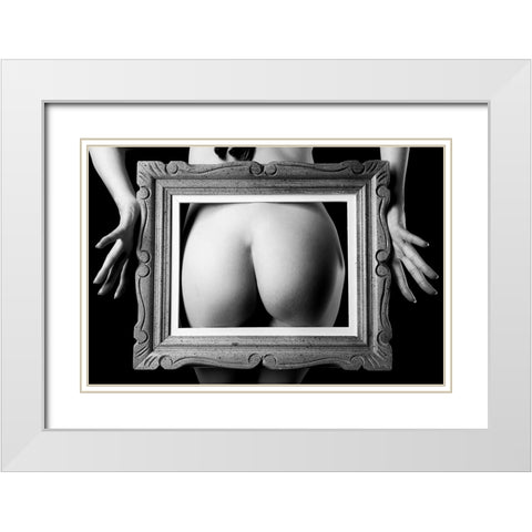 Picture Perfect White Modern Wood Framed Art Print with Double Matting by McCracken, David