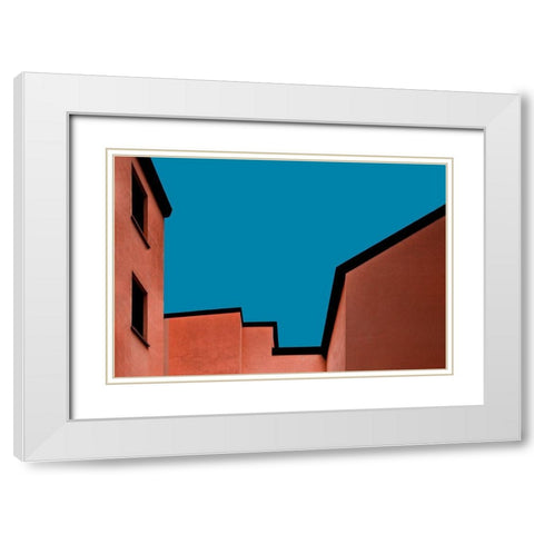 Architecture Bologna White Modern Wood Framed Art Print with Double Matting by Schuster, Inge