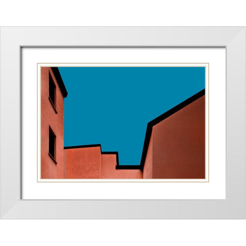 Architecture Bologna White Modern Wood Framed Art Print with Double Matting by Schuster, Inge