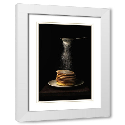 Untitled White Modern Wood Framed Art Print with Double Matting by Suzuki, Suzuhiko