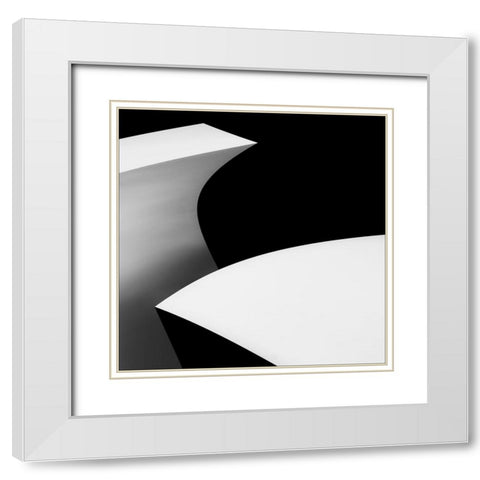 Eleke Oke White Modern Wood Framed Art Print with Double Matting by Claes, Gilbert