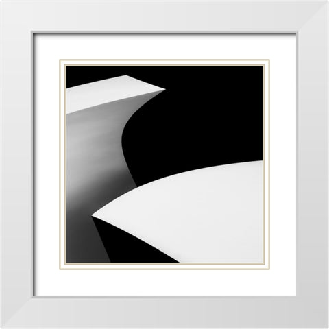 Eleke Oke White Modern Wood Framed Art Print with Double Matting by Claes, Gilbert