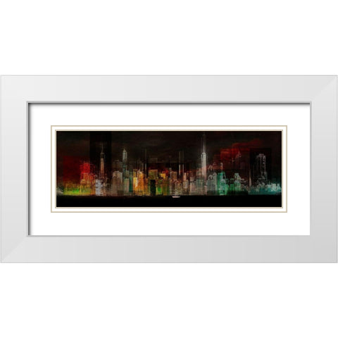 Oasis -  Ready Player One White Modern Wood Framed Art Print with Double Matting by Chiriaco, Carmine