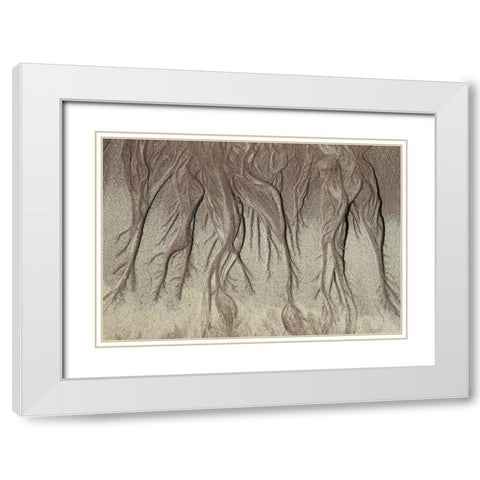 Low Tide White Modern Wood Framed Art Print with Double Matting by Johansson, Bror