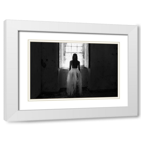 My Way Out White Modern Wood Framed Art Print with Double Matting by Melo, Josefina
