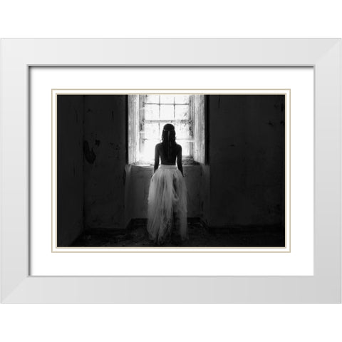 My Way Out White Modern Wood Framed Art Print with Double Matting by Melo, Josefina