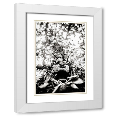 Suri Girl White Modern Wood Framed Art Print with Double Matting by Vidak, Vedran